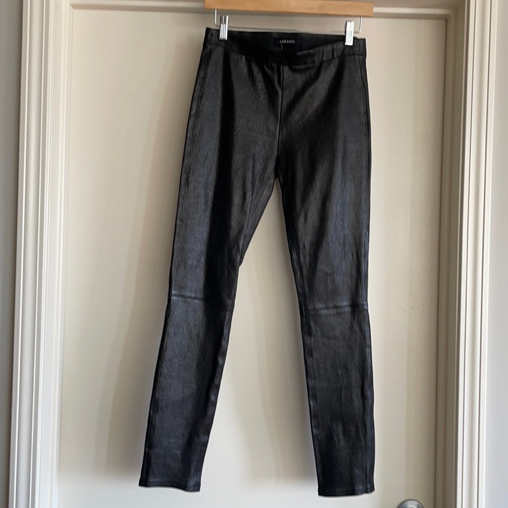 Leather skinny pants